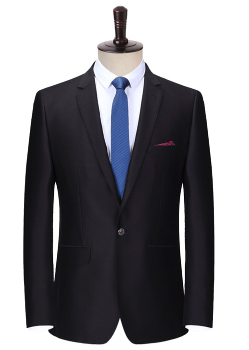 單排一粒扣職業西裝定做款式